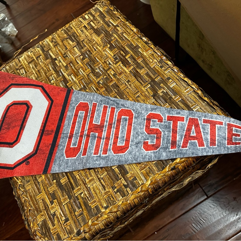 Ohio State Buckeyes Pennant Throwback Vintage Banner